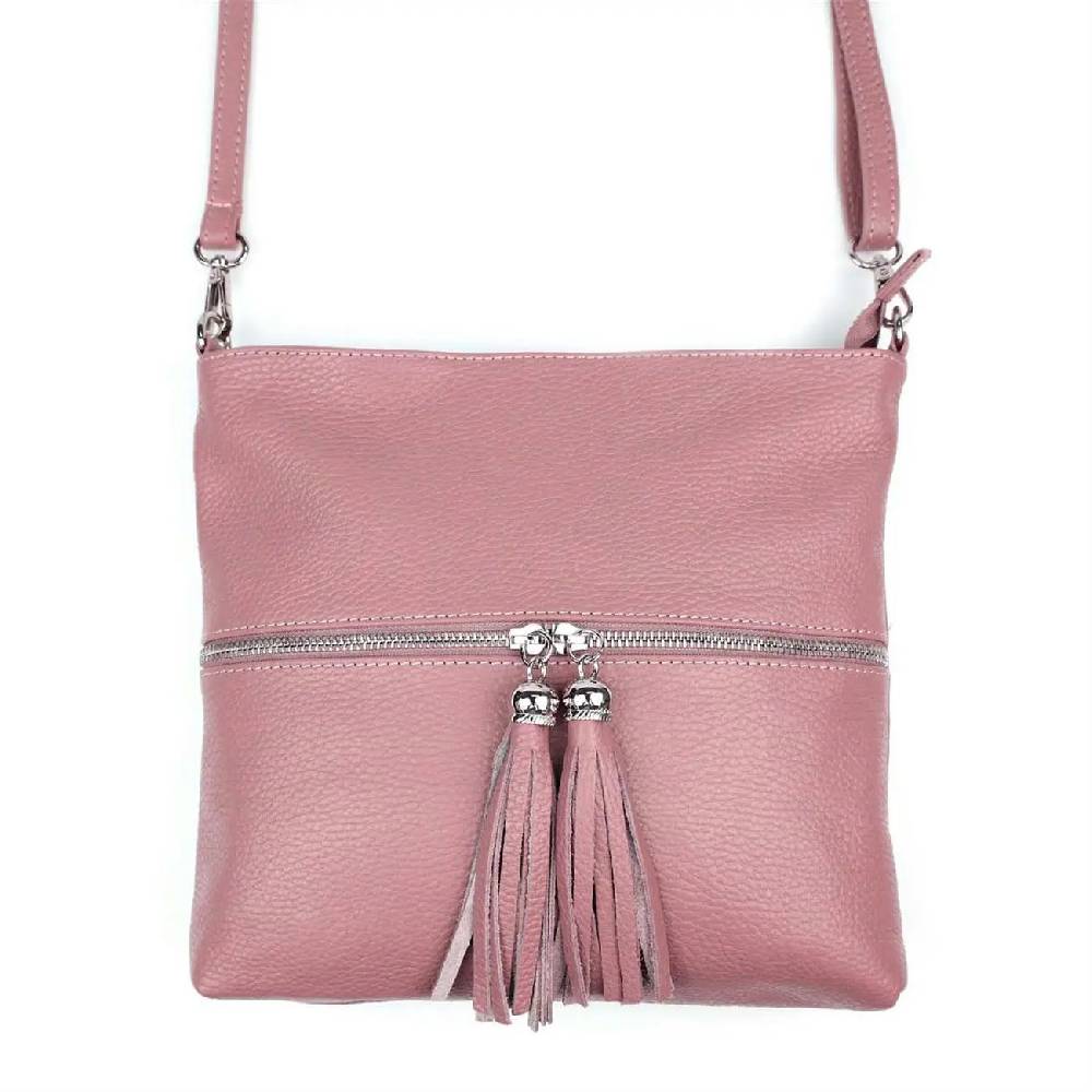 OBC Made in Italy DAMEN LEDER TASCHE Bodybag Schultertasche CrossOver Umhängetasche Handtasche Ledertasche Damentasche Crossbody Online Shopping