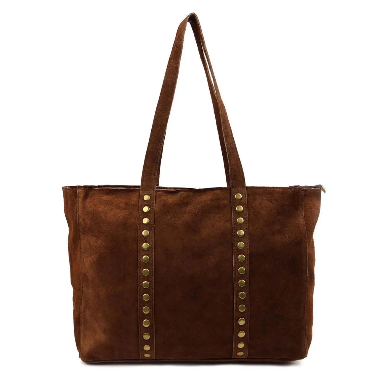 OBC Made in Italy Damen Leder Tasche Handtasche Umhängetasche Reisetasche Shopper Wildleder Schultertasche Tote Bag Ledertasche Henkeltasche Weekender T030 Exklusivangebot