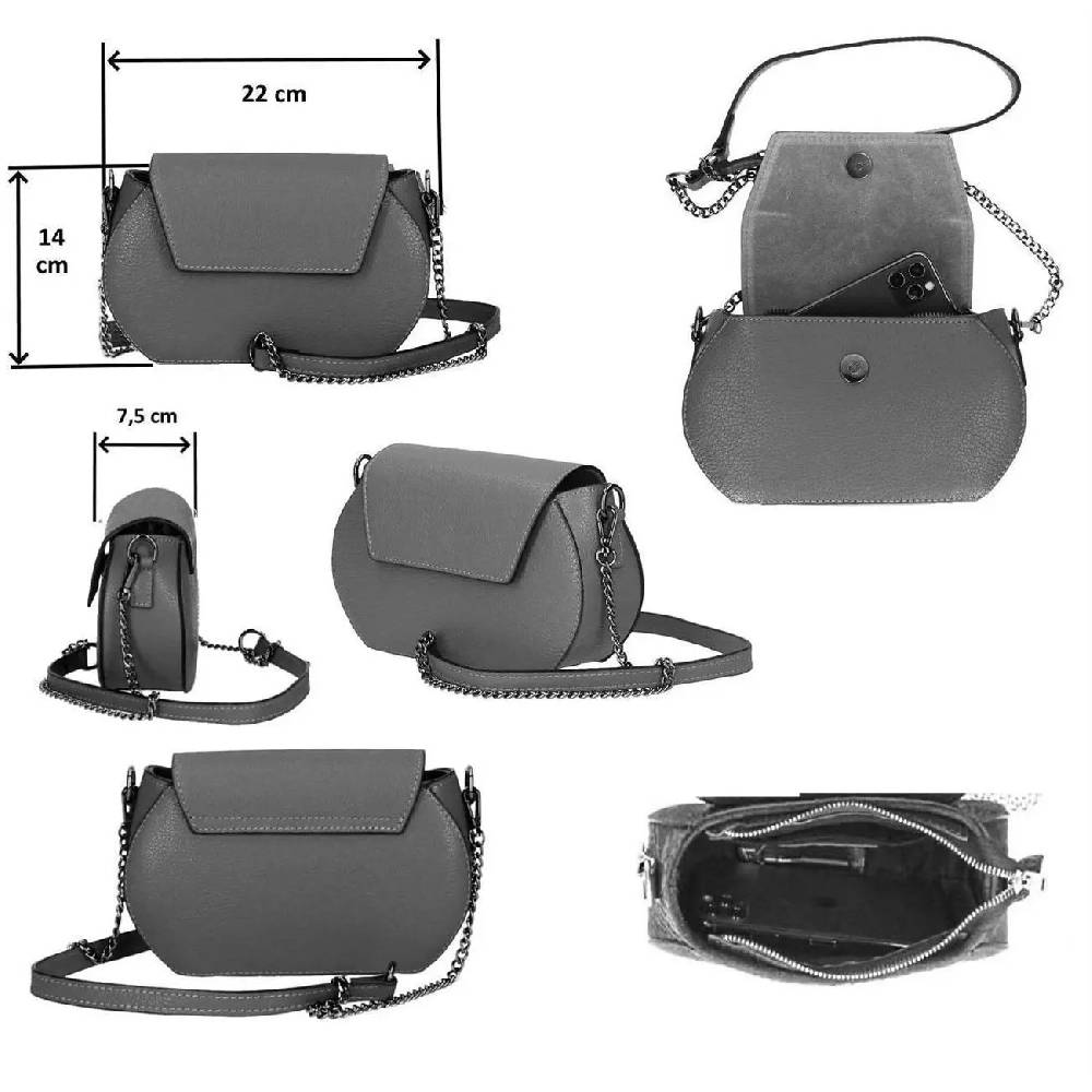 OBC Made in Italy Damen Leder Tasche Kroko Prägung oder Glattleder Umhängetasche Clutch Wildleder Handtasche Ledertasche Schultertasche Preisnachlass