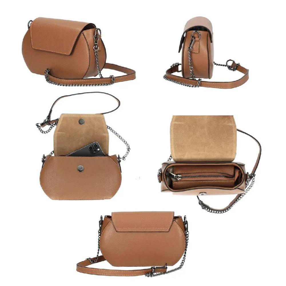 OBC Made in Italy Damen Leder Tasche Kroko Prägung oder Glattleder Umhängetasche Clutch Wildleder Handtasche Ledertasche Schultertasche Preisnachlass