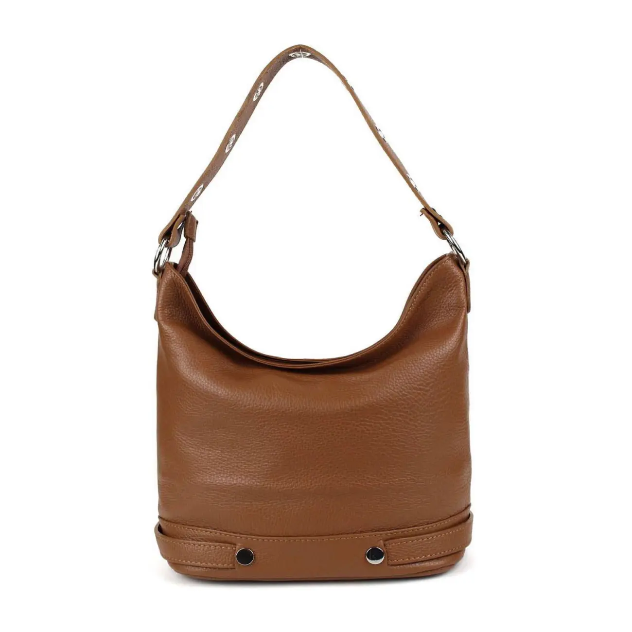 OBC Made in Italy DAMEN LEDER TASCHE SHOPPER Schultertasche City HOBO Bag Cross-Over Black Friday