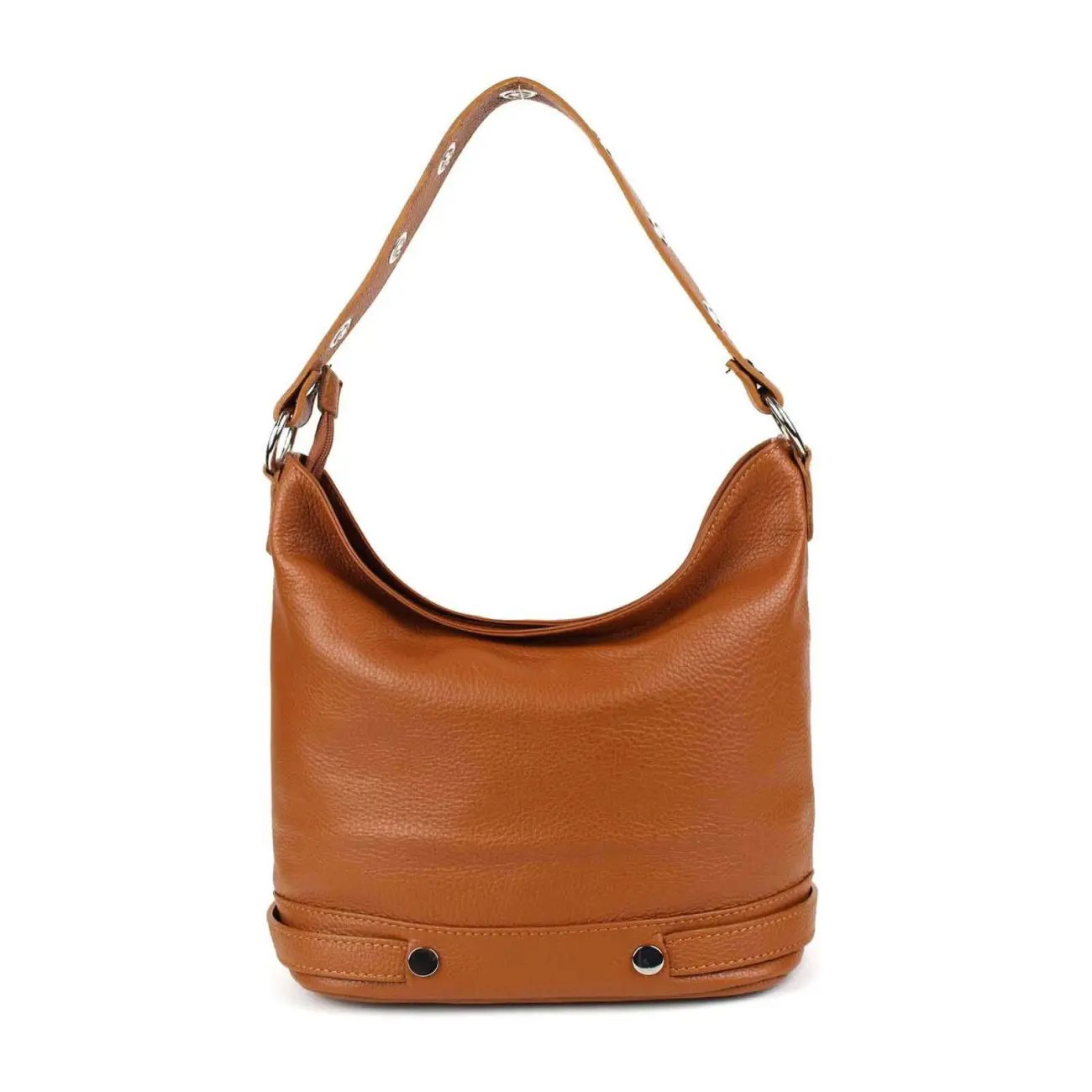 OBC Made in Italy DAMEN LEDER TASCHE SHOPPER Schultertasche City HOBO Bag Cross-Over Black Friday