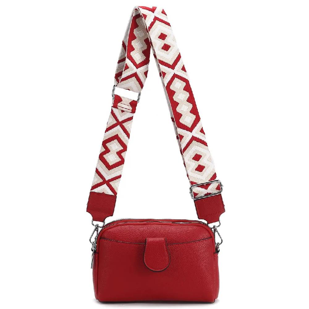OBC Damen Tasche Crossbody Umhängetasche Bodybag Schultertasche Metallic Handytasche Crossover Kunstleder Handtasche Reise Osterangebot