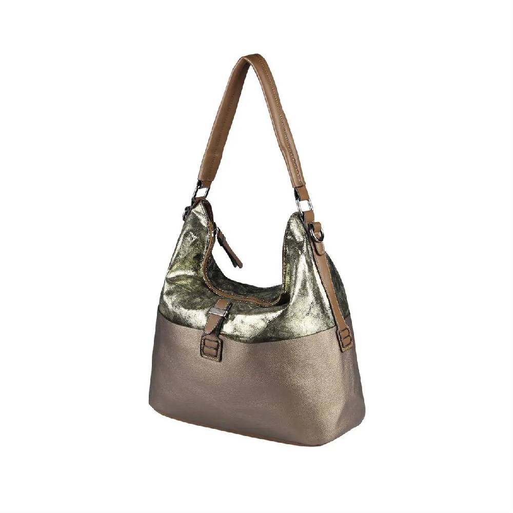 OBC DAMEN TASCHE HANDTASCHE Metallic Hobo Bag Henkeltasche Schultertasche Umhängetasche Hobo-Bag Beuteltasche SHOPPER Vatertagsangebot