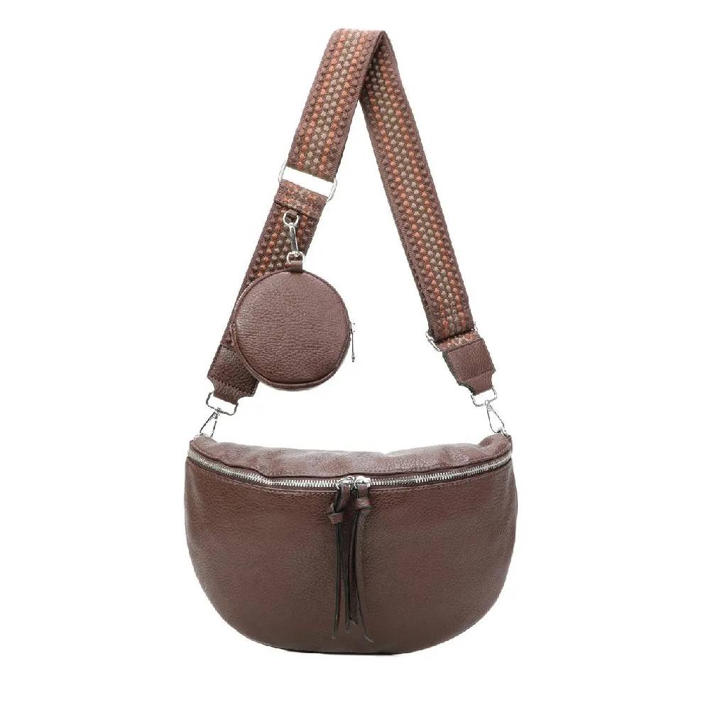 Damen Tasche Crossbody Schultertasche Gürteltasche Messenger-Tasche Hüfttasche Bauchtasche Umhängetasche Cross-Over Bodybag Handytasche Leder Optik Jubiläumsangebot