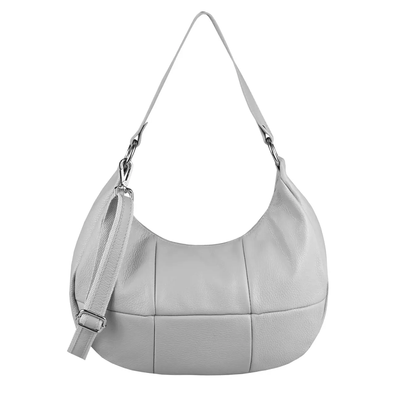 OBC Made in Italy Damen Leder Tasche Shopper Schultertasche Handtasche Umhängetasche Hobo Bag Ledertasche CrossBody City Bag Crossover Saisonale Angebote