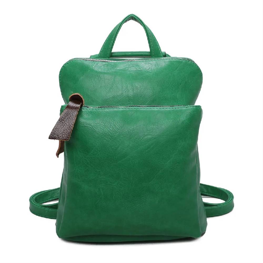 Damen Rucksack Tasche Crossbody Schultertasche Handtasche Messenger Umhängetasche Shopper Cross-Over Handgepäck Vintage Leder Optik Wochenangebot