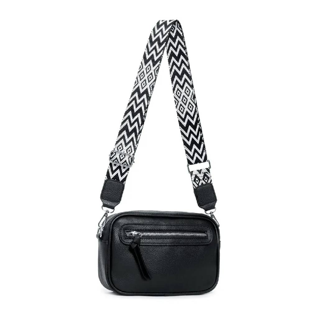OBC Damen Tasche Umhängetasche Brusttasche Cross Over body Bag Gürteltasche Schultertasche Bauchtasche Hüfttasche Abend Freizeit Reise Leder Optik Begrenzte Freigabe