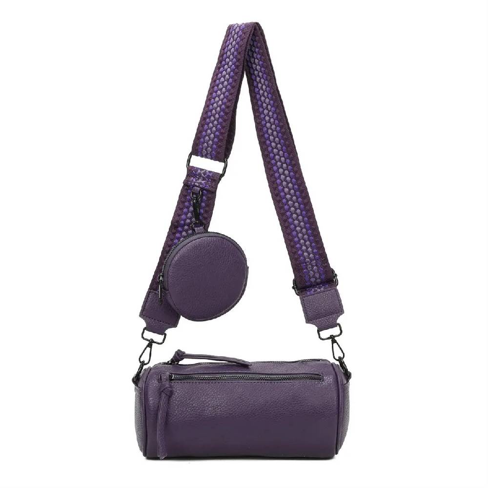 OBC Damen Zylinder Crossbody Tasche Umhängetasche Schultertasche Handtasche Gürteltasche Handytasche Bucket Bag Retro Vintage Messenger Letzte 3 Tage