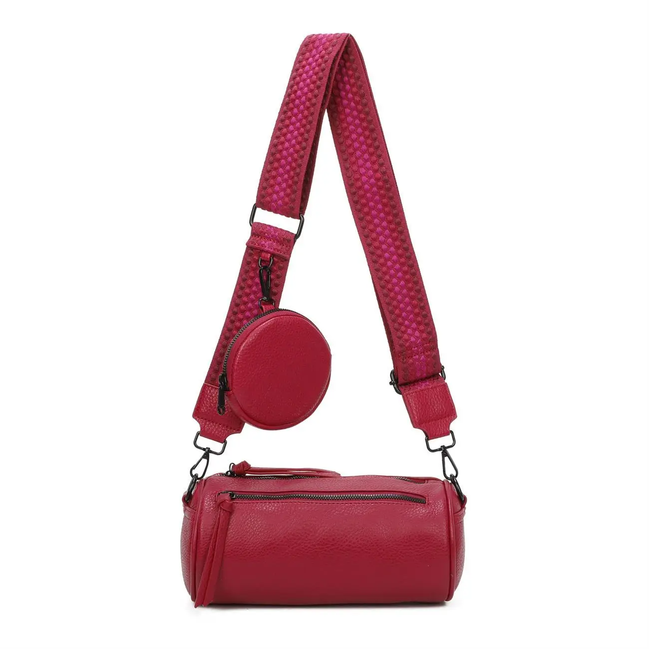 OBC Damen Zylinder Crossbody Tasche Umhängetasche Schultertasche Handtasche Gürteltasche Handytasche Bucket Bag Retro Vintage Messenger Letzte 3 Tage
