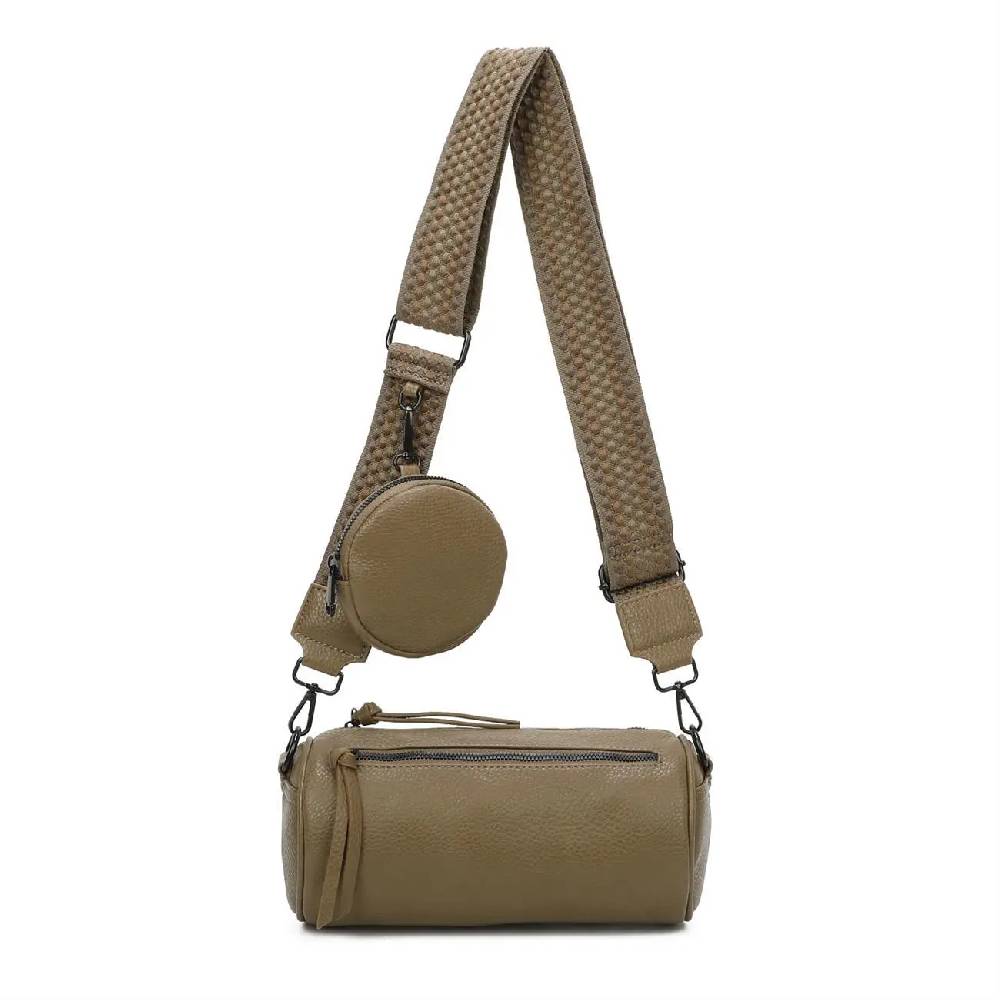 OBC Damen Zylinder Crossbody Tasche Umhängetasche Schultertasche Handtasche Gürteltasche Handytasche Bucket Bag Retro Vintage Messenger Letzte 3 Tage