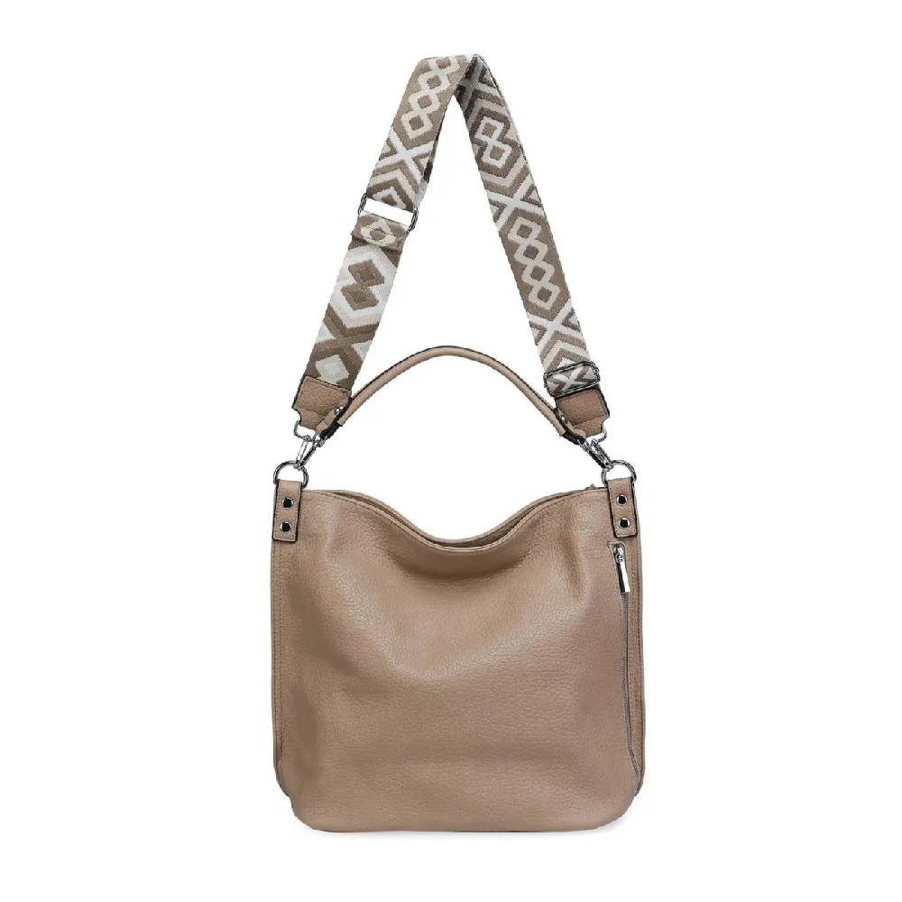 OBC XXL Damen Tasche mit 2 Gürtel Shopper Schultertasche Umhängetasche Hobo Bag Reisetasche Handtasche für Schule Freizeit Beuteltasche Urlaub Weekender Leder Optik Neueste Stile