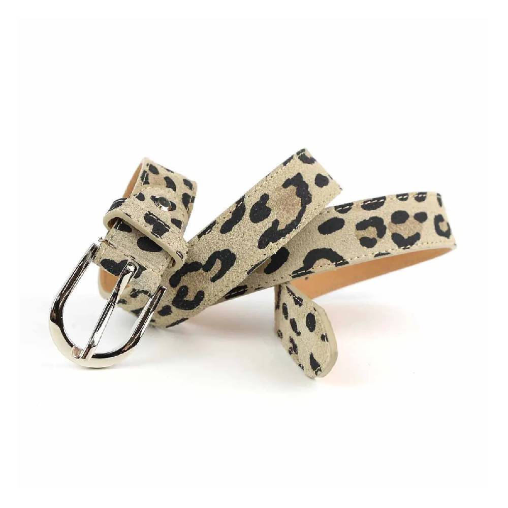 Made in Italy Damen Ledergürtel Leo-Muster Wildleder Hüftgürtel Taillengürtel Rindleder Gürtel Vintage 3cm breit Bis zu 60% Rabatt