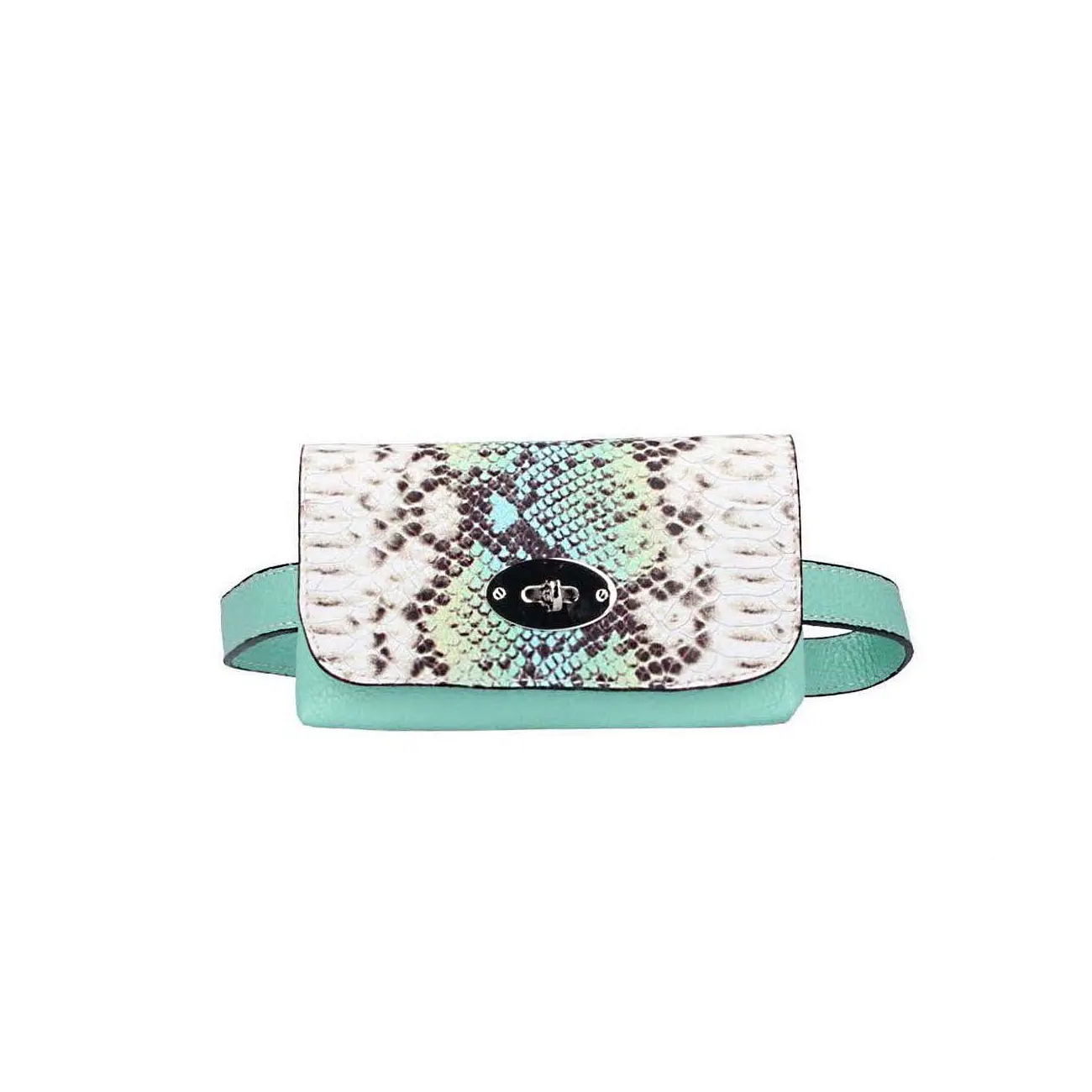 Made in Italy OBC DAMEN LEDER TASCHE Gürteltasche Crossbody Hüfttasche Bauchtasche Python Snake Muster Bis zu 65% Rabatt