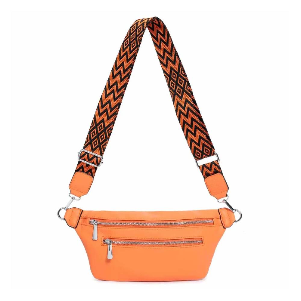 OBC Damen Brusttasche Tasche Crossbody Gürteltasche Umhängetasche Hüfttasche Cross-Over Bodybag Nur noch ein Tag übrig