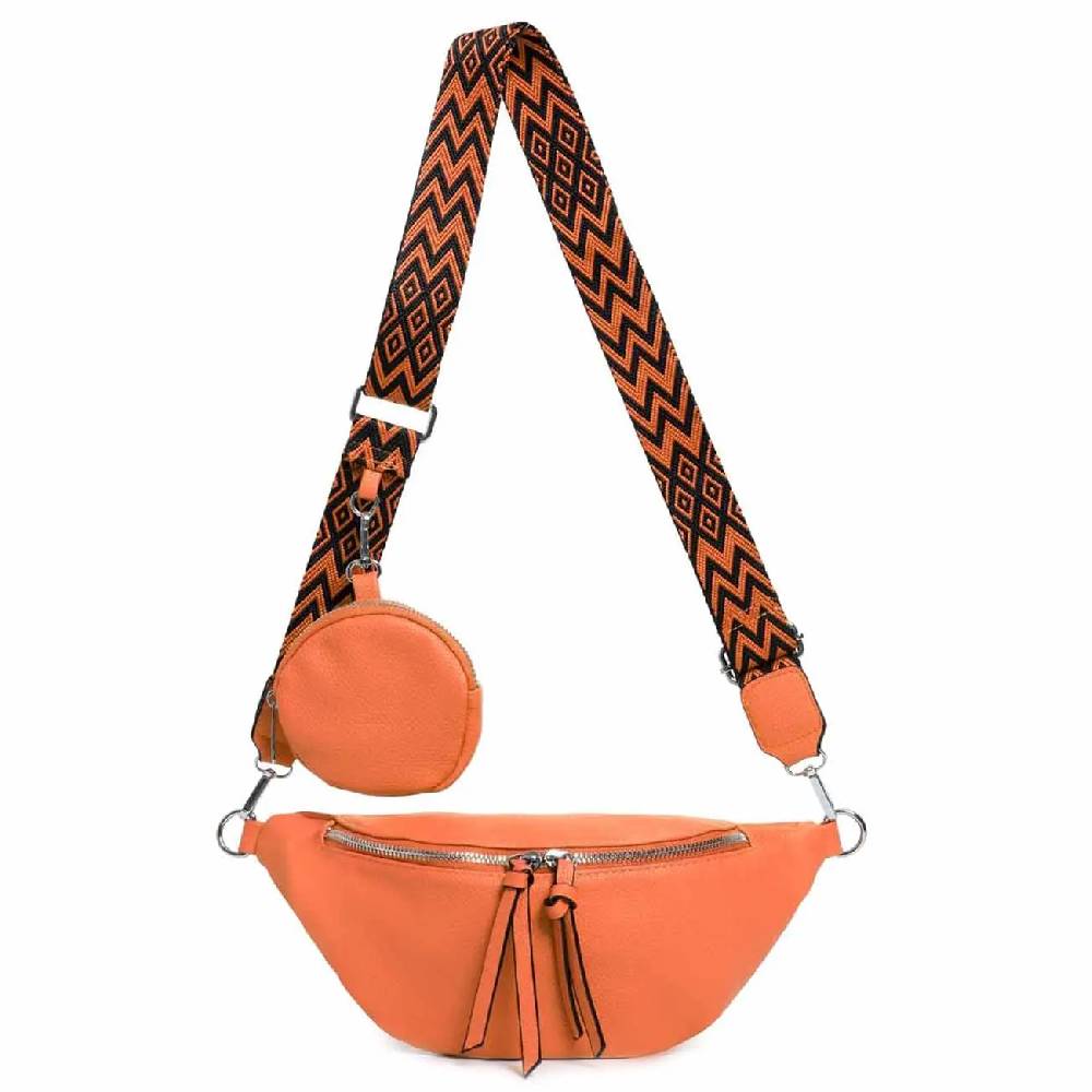 OBC Damen Tasche Brusttasche Crossbody Umhängetasche Handytasche Hüfttasche Cross-Over Bodybag Schultertasche Bauchtasche Gürteltasche Messenger-Tasche Leder Optik Kostenloser Versand international