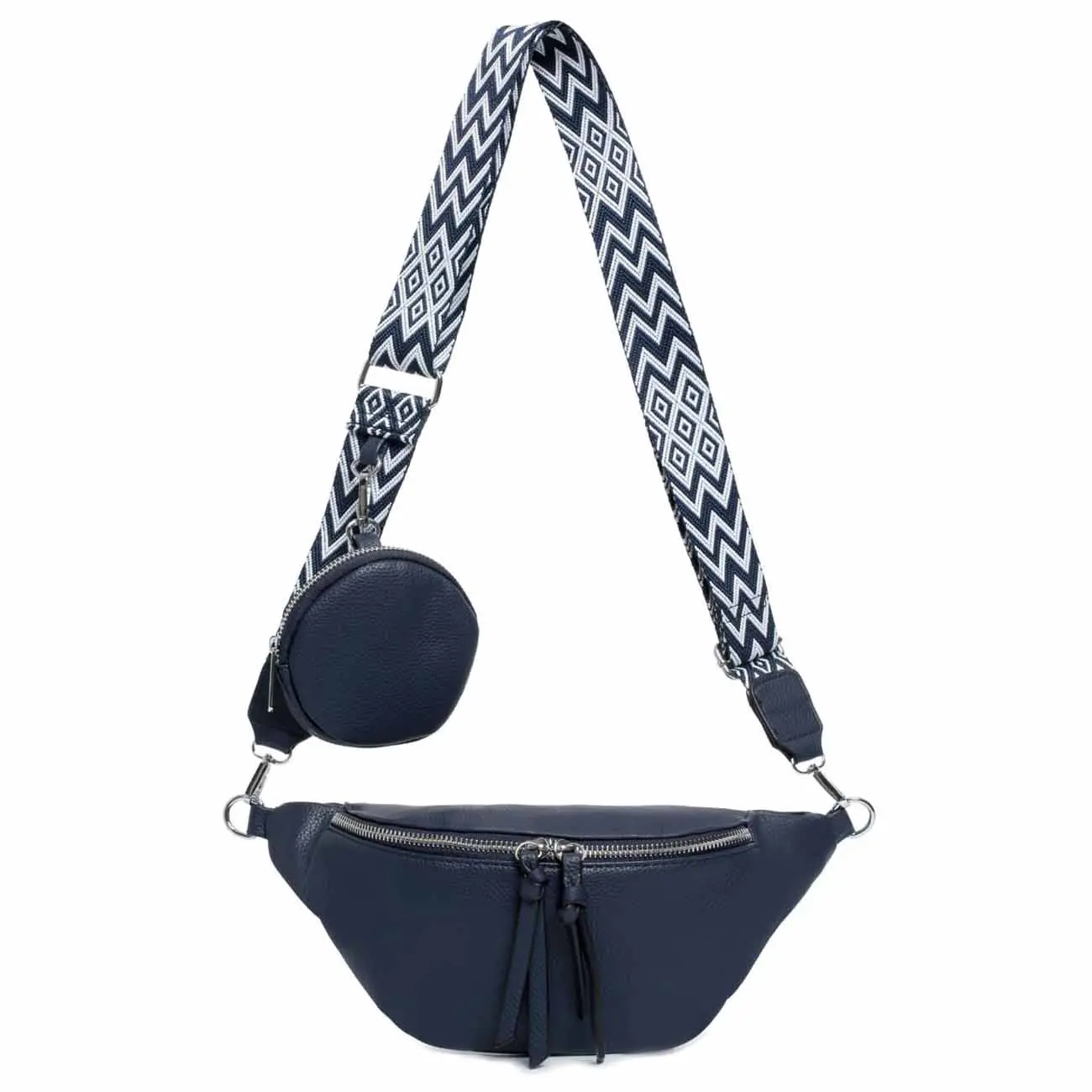 OBC Damen Tasche Brusttasche Crossbody Umhängetasche Handytasche Hüfttasche Cross-Over Bodybag Schultertasche Bauchtasche Gürteltasche Messenger-Tasche Leder Optik Kostenloser Versand international