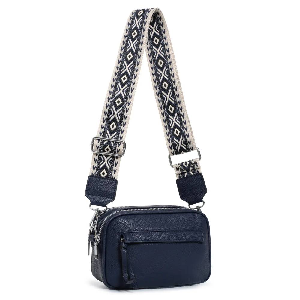 OBC Damen Tasche Crossbody Hüfttasche Brusttasche Umhängetasche Bodybag Cross Over Schultertasche Handytasche Gürteltasche Handtasche Freizeit Reise Leder Optik Begrenzt auf 3 Tage