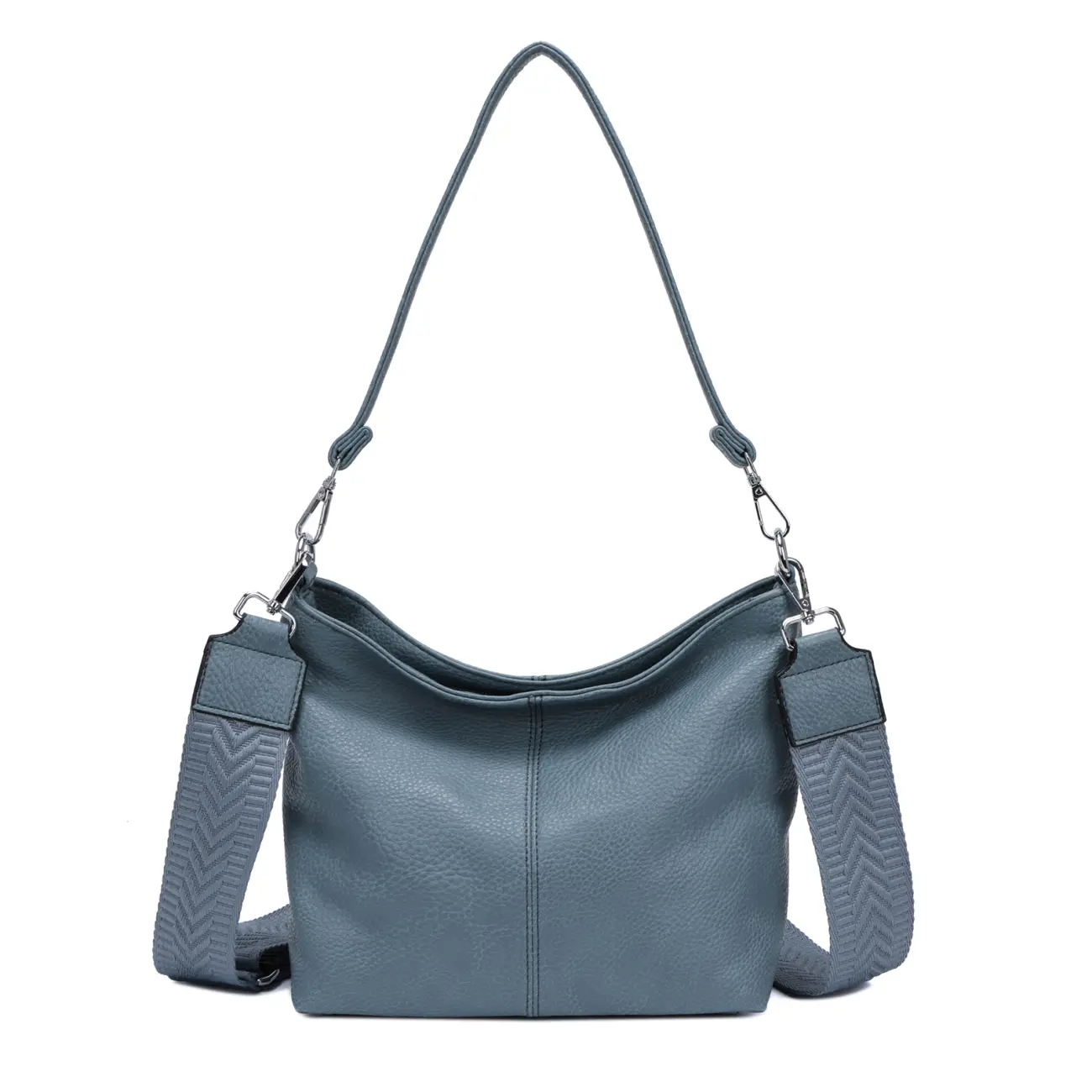 OBC Damen Tasche Shopper Brusttasche Hobo Bag Schultertasche Crossbody Umhängetasche Beuteltasche Handtasche Crossover BodyBag Leder Optik Black Friday Preise