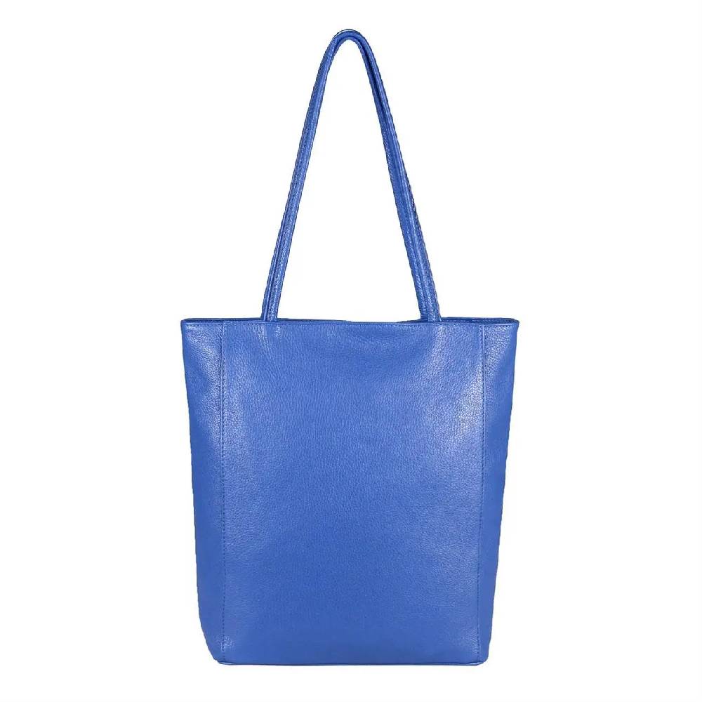 OBC Made in Italy Damen Echt Leder Tasche Shopper Schultertasche Henkeltasche Din-A4 Tote Bag Handtasche Umhängetasche Ledertasche Beuteltasche 2025