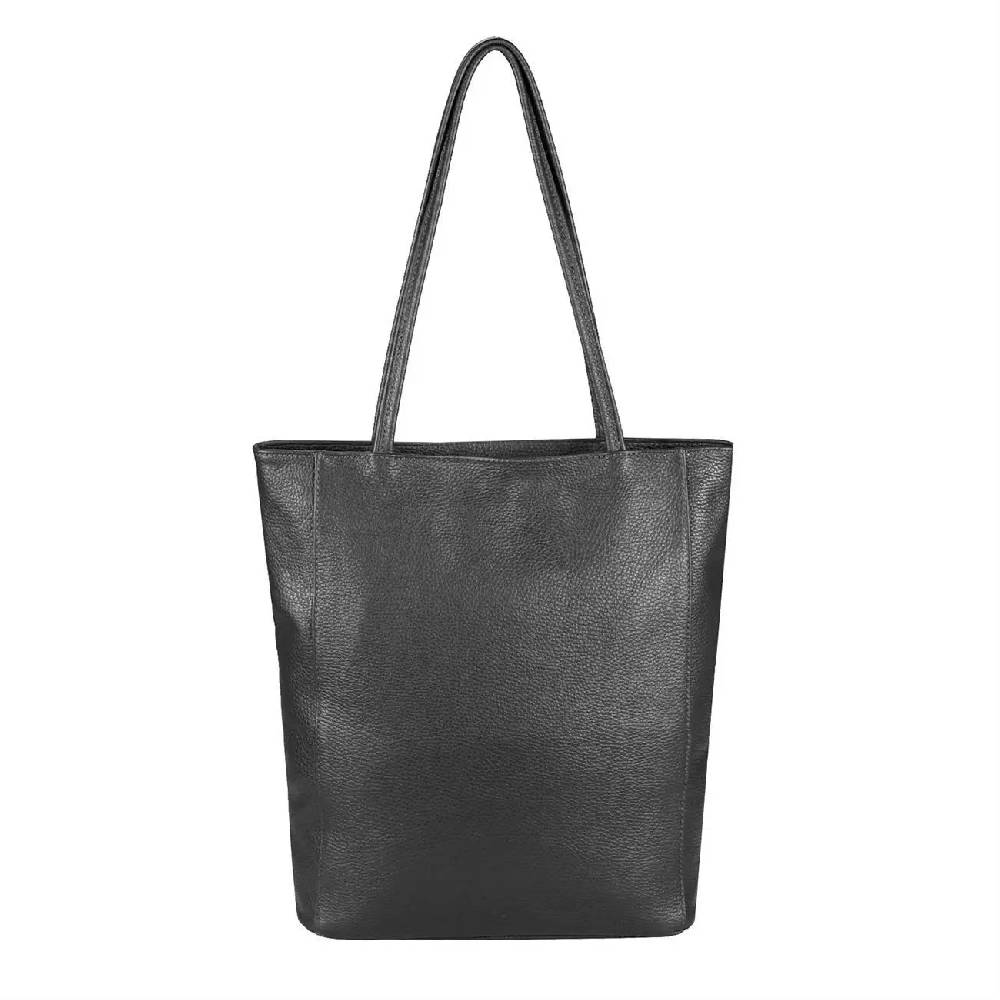 OBC Made in Italy Damen Echt Leder Tasche Shopper Schultertasche Henkeltasche Din-A4 Tote Bag Handtasche Umhängetasche Ledertasche Beuteltasche 2025
