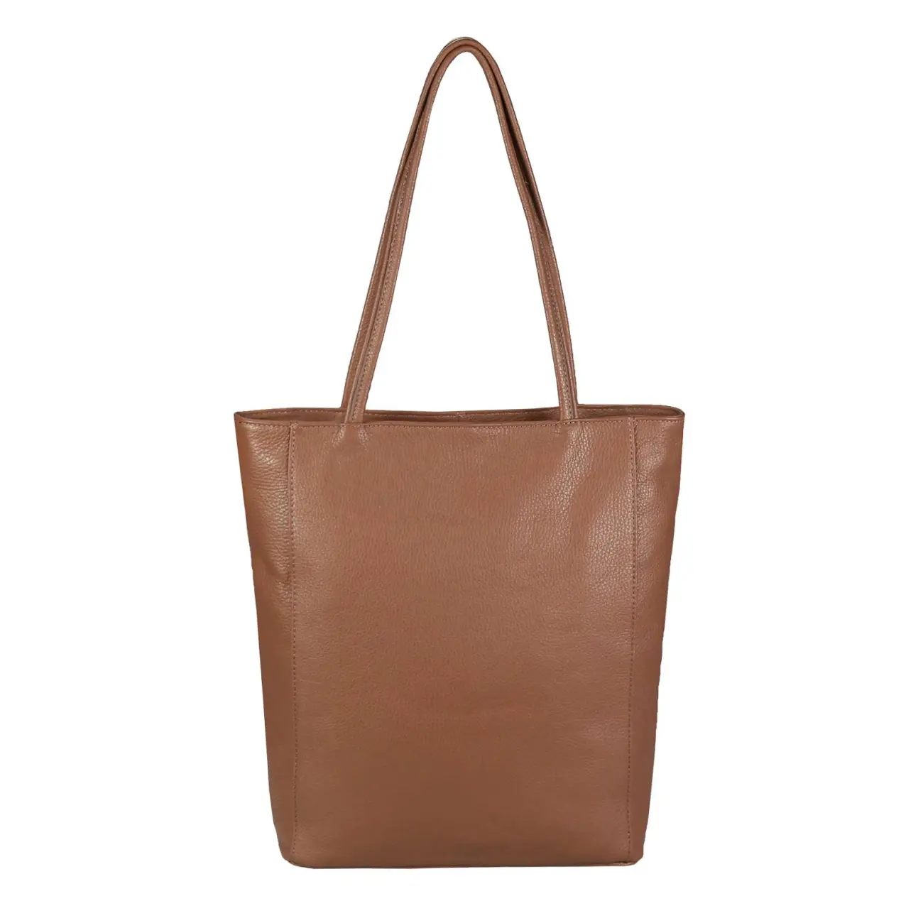 OBC Made in Italy Damen Echt Leder Tasche Shopper Schultertasche Henkeltasche Din-A4 Tote Bag Handtasche Umhängetasche Ledertasche Beuteltasche 2025