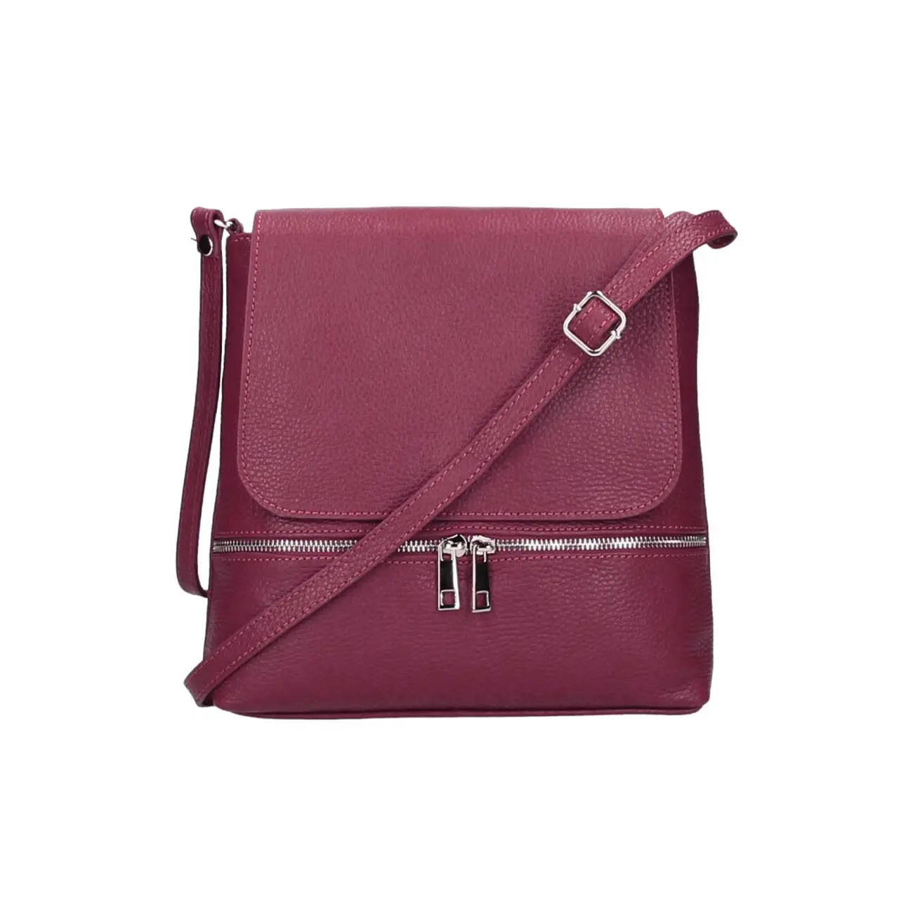 OBC Made in Italy DAMEN LEDER TASCHE Messenger Crossbody Handtasche Schultertasche CrossOver Umhängetasche Shopper Damentasche Überschlagtasche Tablettasche bis ca. 7-9 Zoll Online