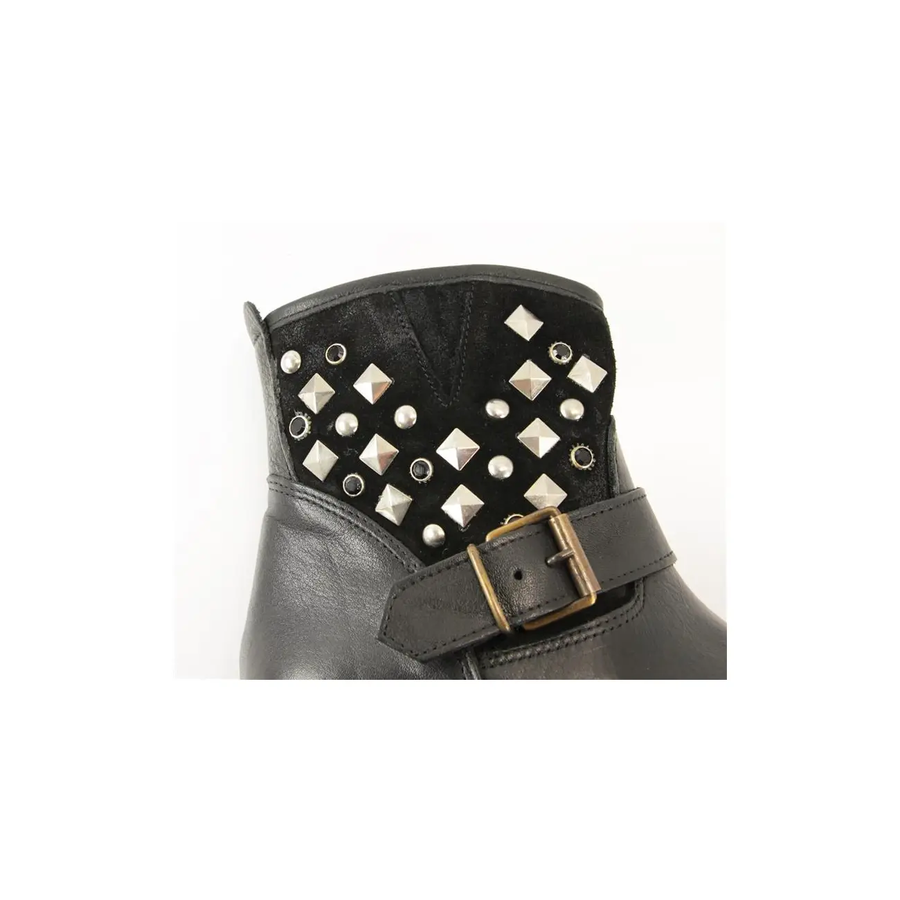 Ovye by Cristina Lucchi echt Leder Stiefel Stiefeletten Schuhe Ankle Boots Biker Angebote