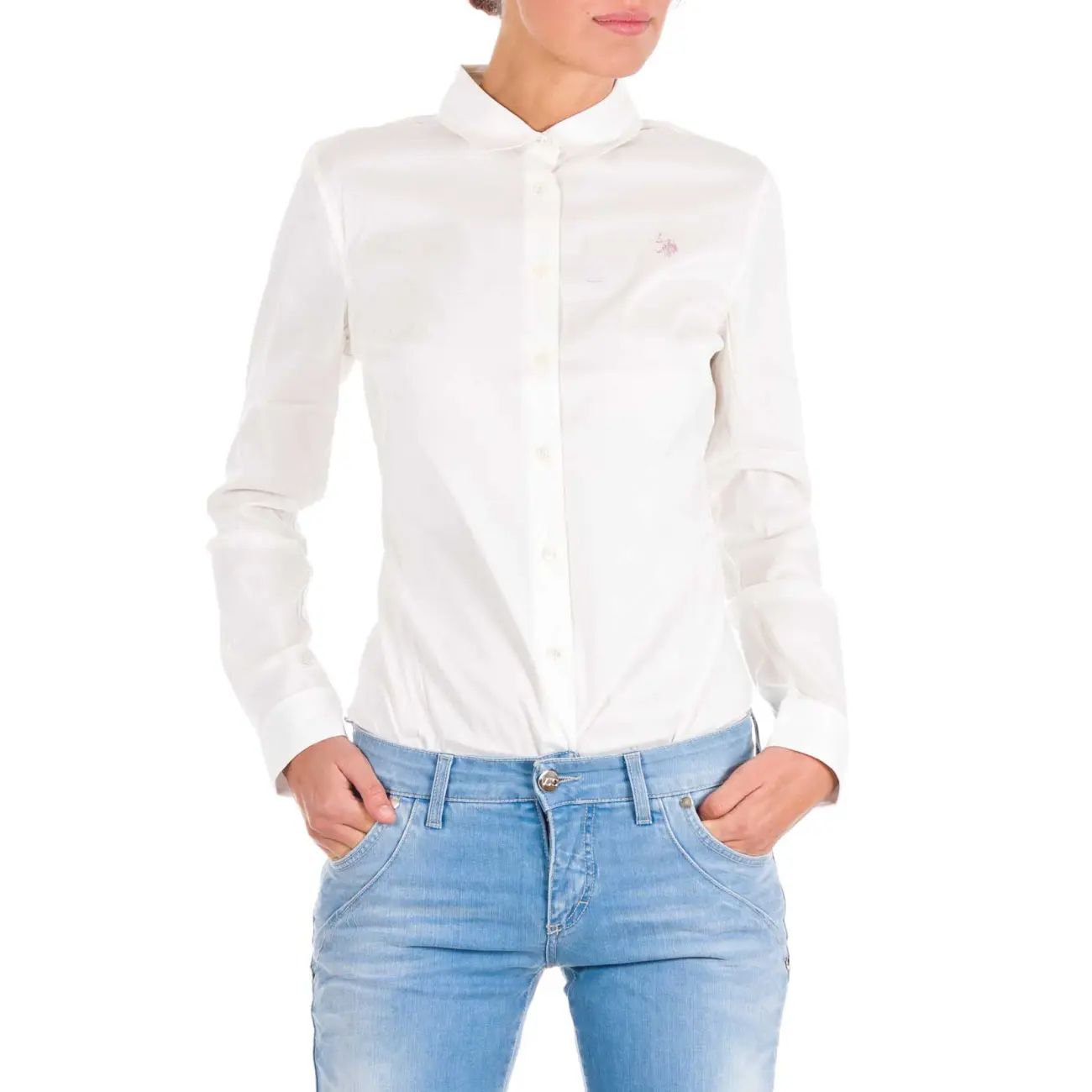 US Polo ASSN USA POLO Damen BODY Hemd T-Shirt USPA Logo Langarm Longsleeve Longshirt im Angebot