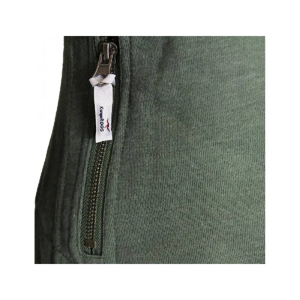 Damen Bikerjacke KangaROOS lässige sportliche Jacke Biker Style Sweatjacke FRÜHLING SOMMER Jacket Kurz Fashion Khaki Schlussverkauf