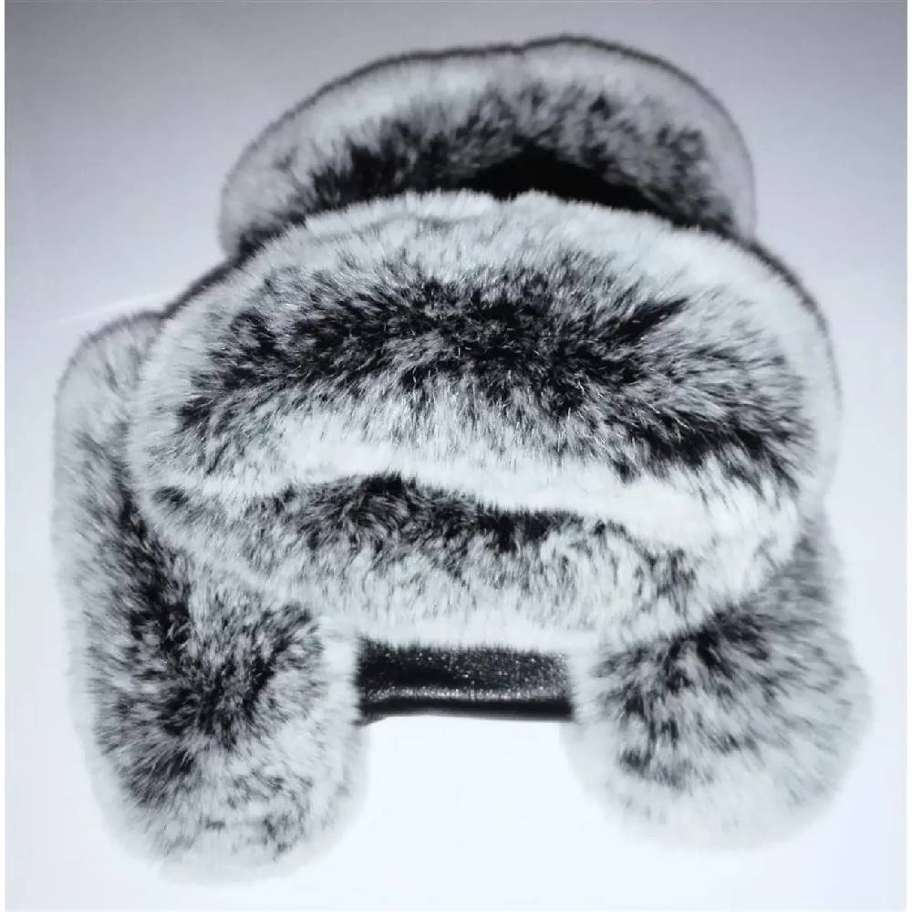 OBC DAMEN warme Handschuhe echt LEDER echt FELL Kaninfell Kaninchen Winter & Herbst Winterhandschuhe flauschig schwarz weiß grau XL Blitzverkäufe