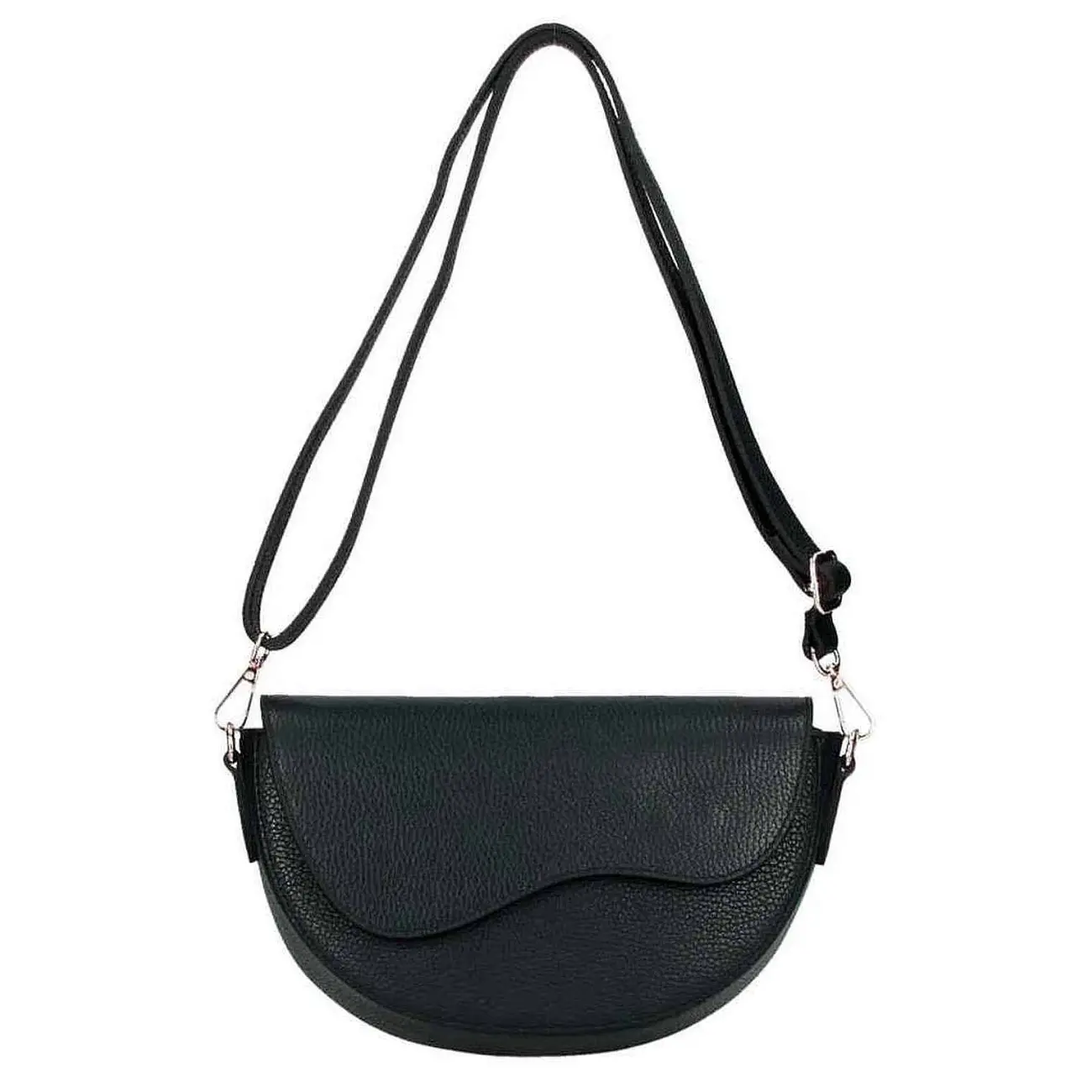 OBC MADE IN ITALY DAMEN LEDER TASCHE Saddle Bag Satteltasche Schultertasche Ledertasche Umhängetasche Brusttasche Cross Over Body Sonderangebot