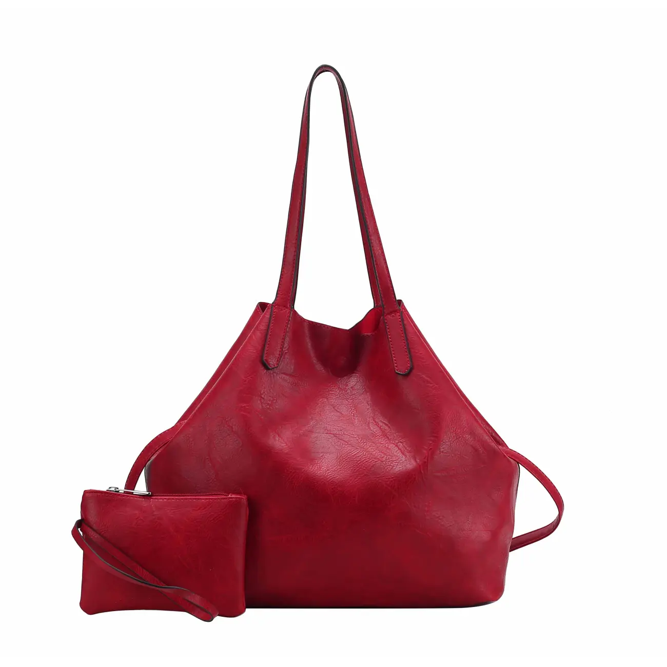OBC Damen XXL Tasche Set 3in1 Shopper Handtasche Crossbody Hobo Bag Schultertasche Umhängetasche Cross-Over DIN-A4 Damentasche Reisetasche Beuteltasche Leder Optik Großer Ausverkauf