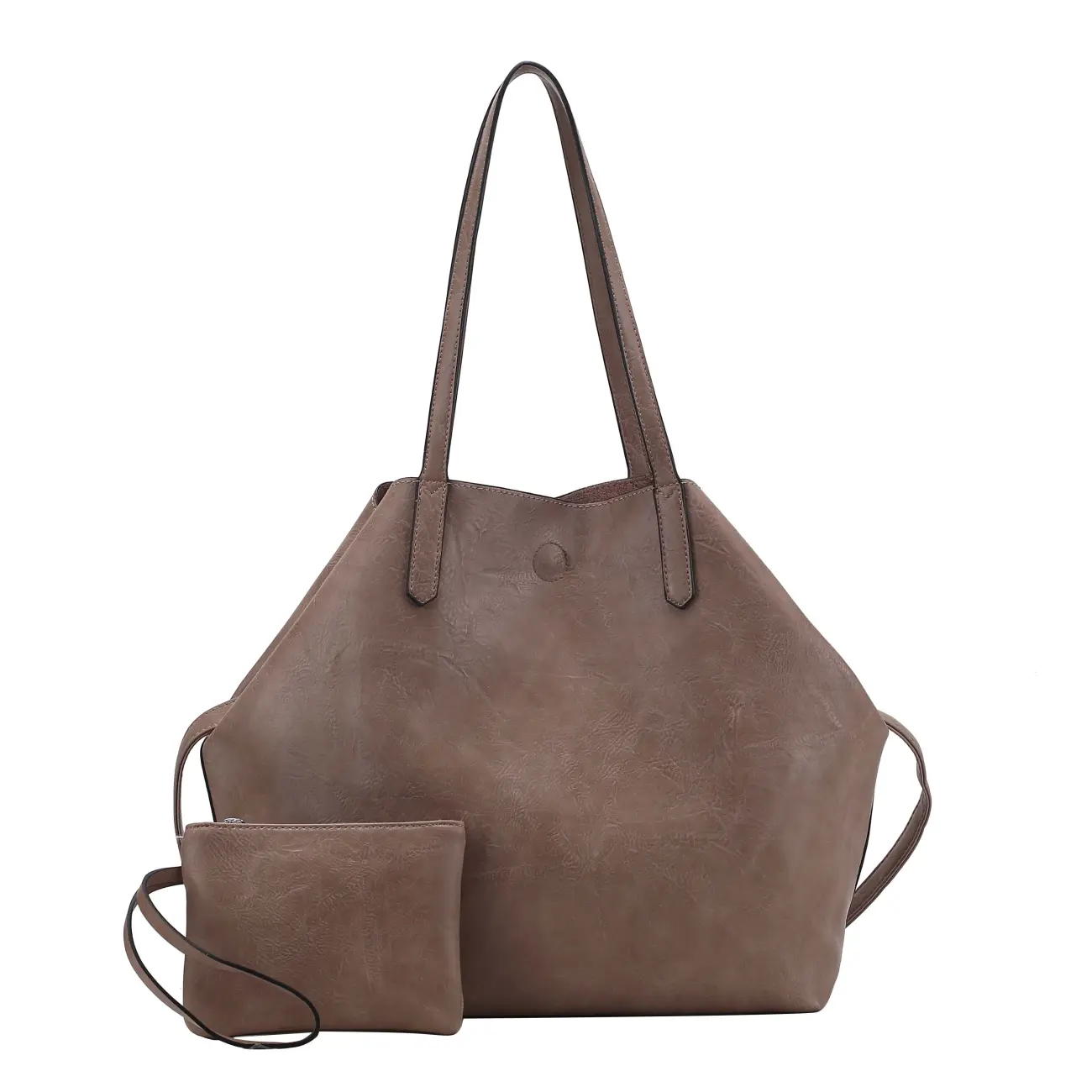 OBC Damen XXL Tasche Set 3in1 Shopper Handtasche Crossbody Hobo Bag Schultertasche Umhängetasche Cross-Over DIN-A4 Damentasche Reisetasche Beuteltasche Leder Optik Großer Ausverkauf