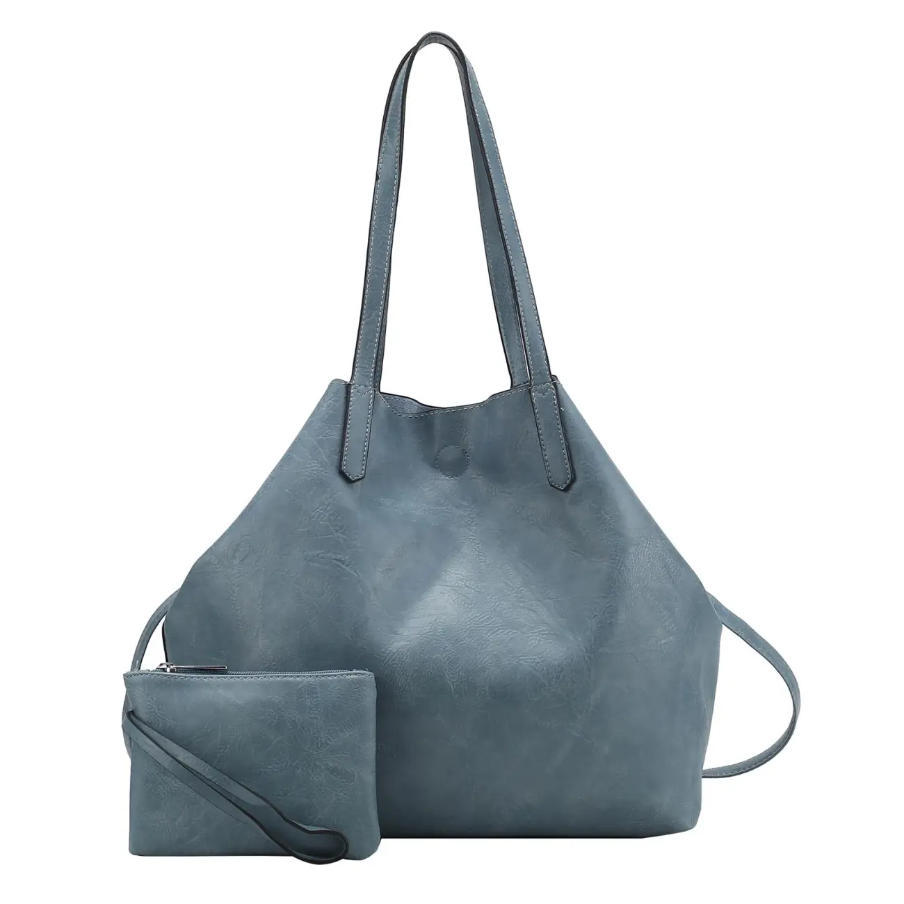 OBC Damen XXL Tasche Set 3in1 Shopper Handtasche Crossbody Hobo Bag Schultertasche Umhängetasche Cross-Over DIN-A4 Damentasche Reisetasche Beuteltasche Leder Optik Großer Ausverkauf