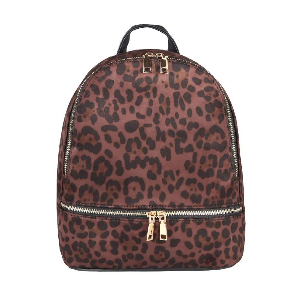 DAMEN Leopardenmuster Rucksack Backpack Cityrucksack Stadtrucksack LEOPARD PRINT Schultertasche Handtasche Mädchen Daypack Saisonschlussverkauf