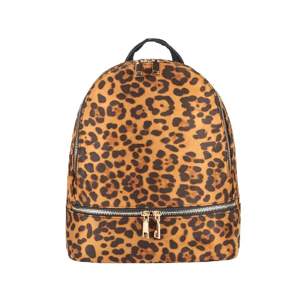 DAMEN Leopardenmuster Rucksack Backpack Cityrucksack Stadtrucksack LEOPARD PRINT Schultertasche Handtasche Mädchen Daypack Saisonschlussverkauf