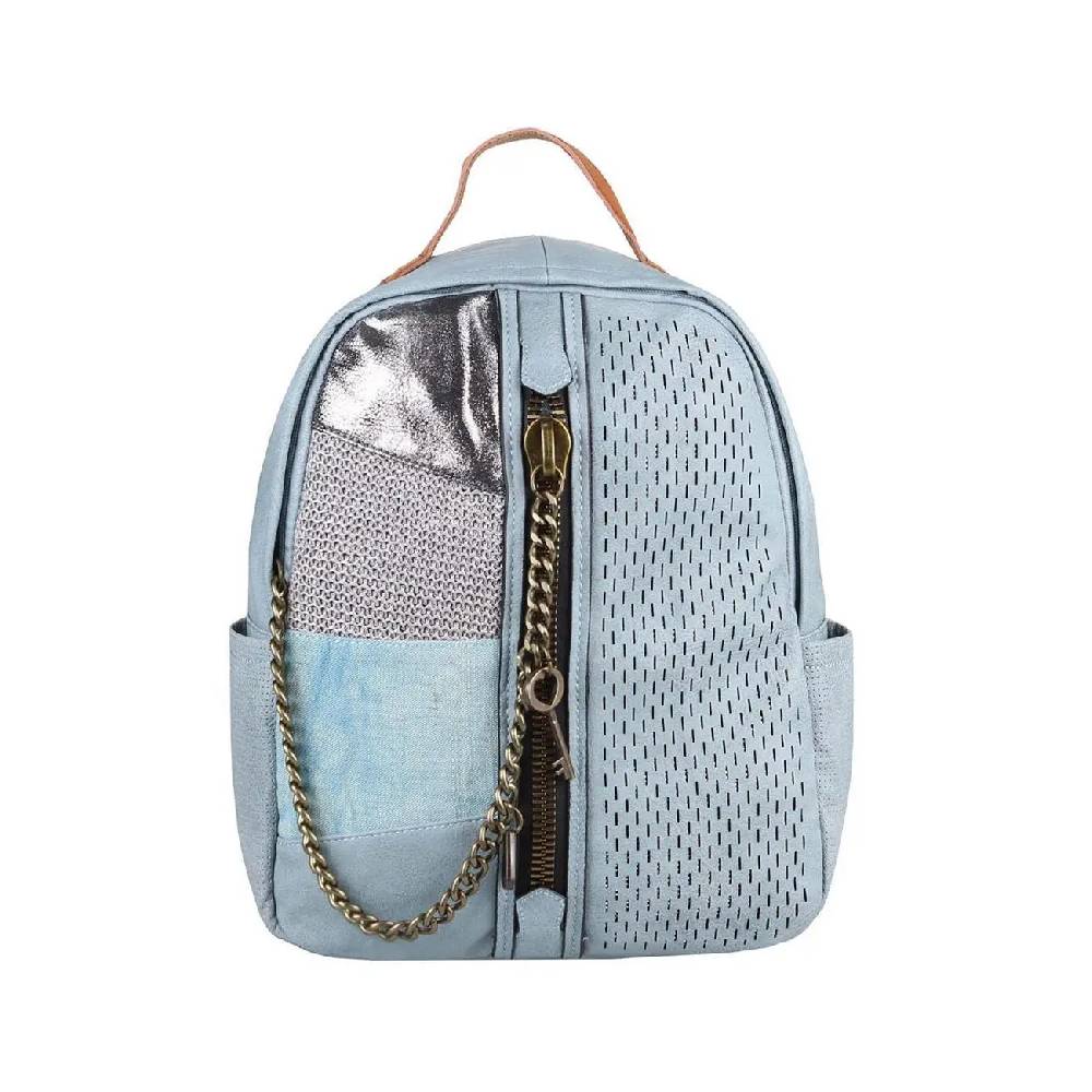 DAMEN RUCKSACK TASCHE Cityrucksack Stadtrucksack Metallic Backpack Schultertasche Handtasche Umhängetasche Shopper Ketten Daypack Lederrucksack Valentinstagsangebot