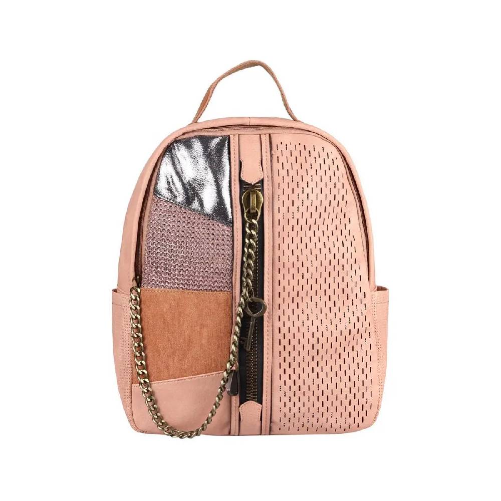 DAMEN RUCKSACK TASCHE Cityrucksack Stadtrucksack Metallic Backpack Schultertasche Handtasche Umhängetasche Shopper Ketten Daypack Lederrucksack Valentinstagsangebot