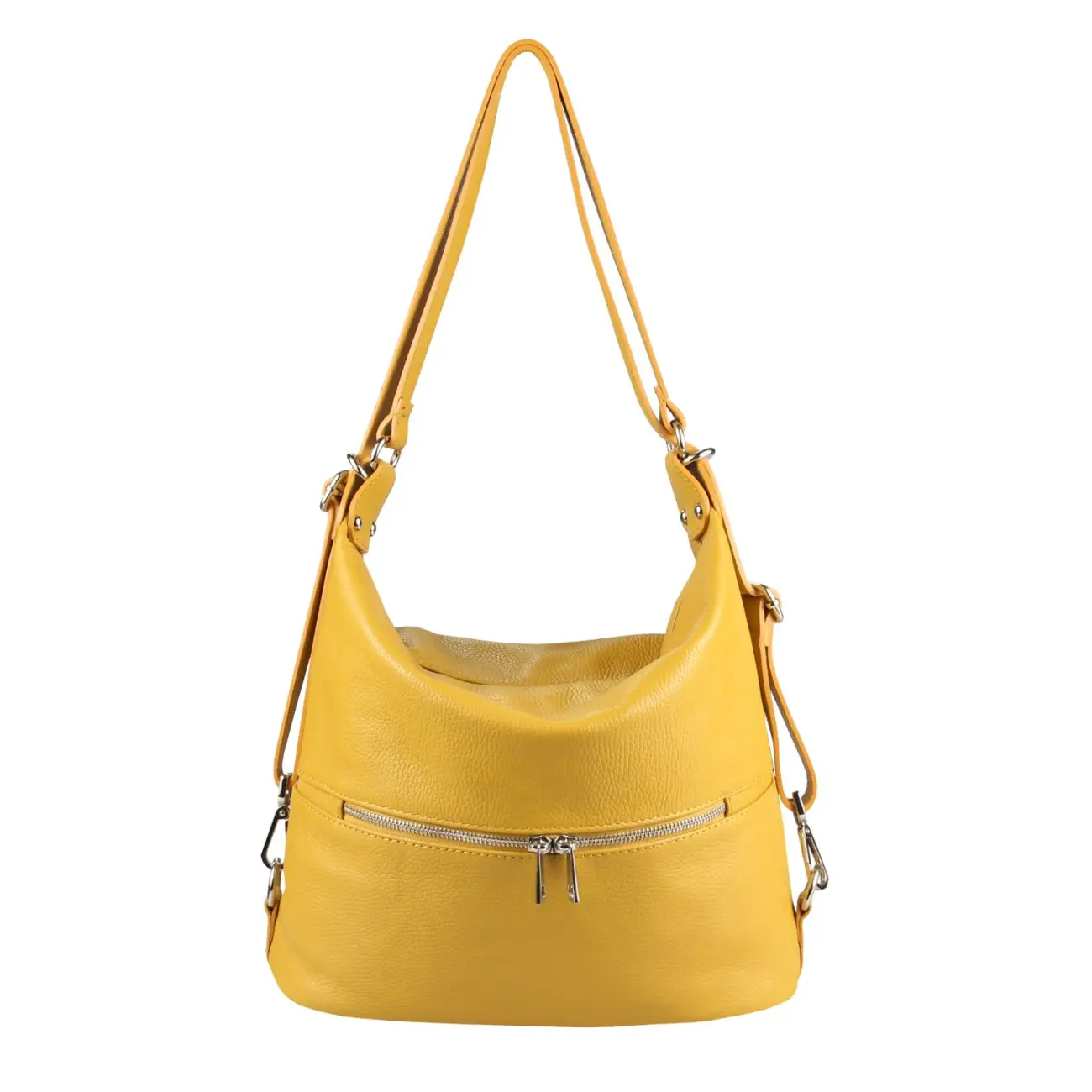 OBC Made in Italy DAMEN echt LEDER 2in1 Handtasche Rucksack Schultertasche CityRucksack Stadtrucksack BackPack Lederrucksack Daypack Ledertasche Lagerräumung
