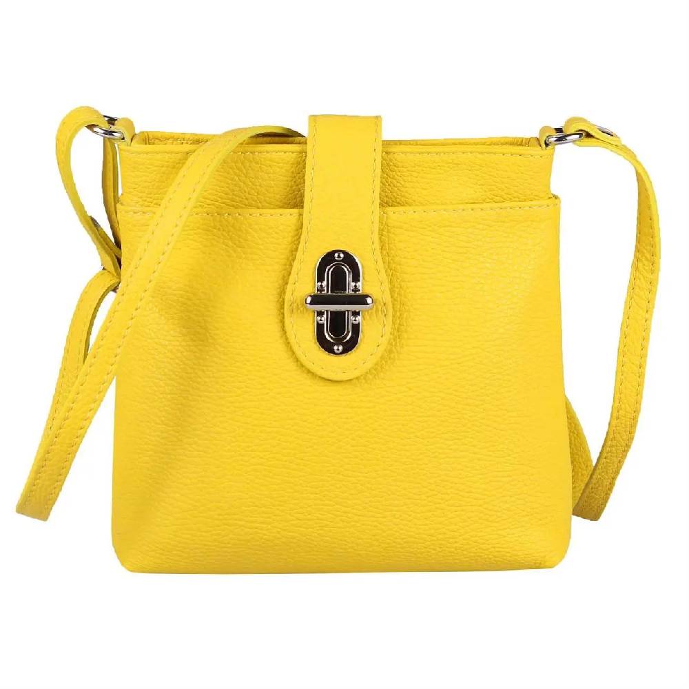 MADE IN ITALY LEDER TASCHE Schultertasche CrossOver Umhängetasche Crossbody Henkeltasche Damentasche Top Angebot