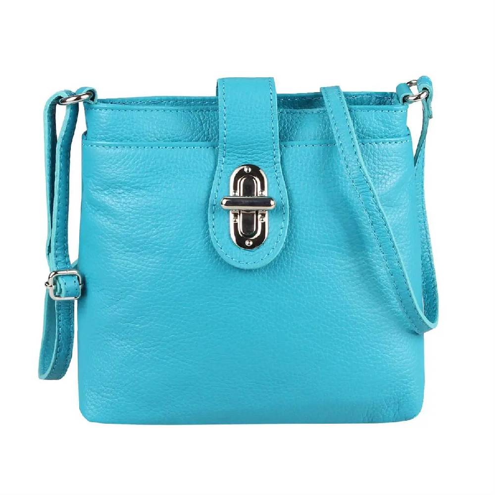 MADE IN ITALY LEDER TASCHE Schultertasche CrossOver Umhängetasche Crossbody Henkeltasche Damentasche Top Angebot