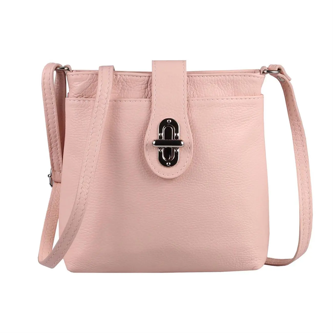 MADE IN ITALY LEDER TASCHE Schultertasche CrossOver Umhängetasche Crossbody Henkeltasche Damentasche Top Angebot