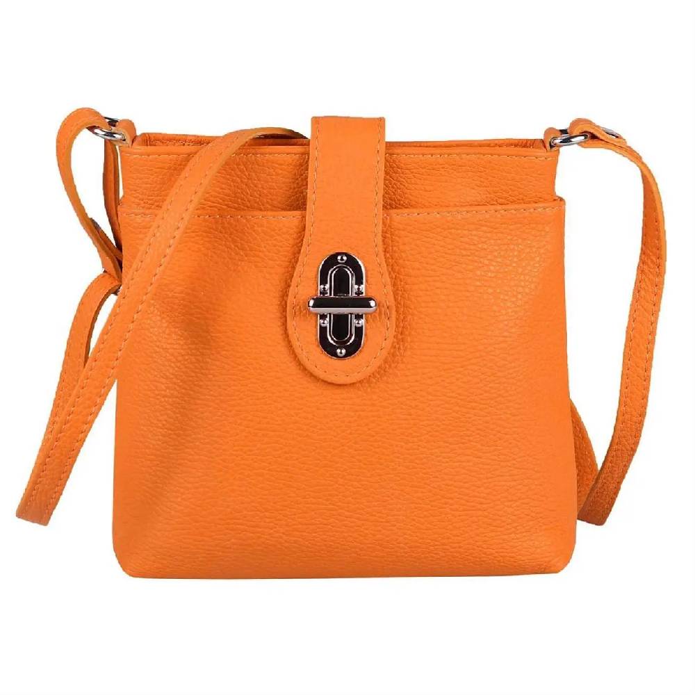 MADE IN ITALY LEDER TASCHE Schultertasche CrossOver Umhängetasche Crossbody Henkeltasche Damentasche Top Angebot