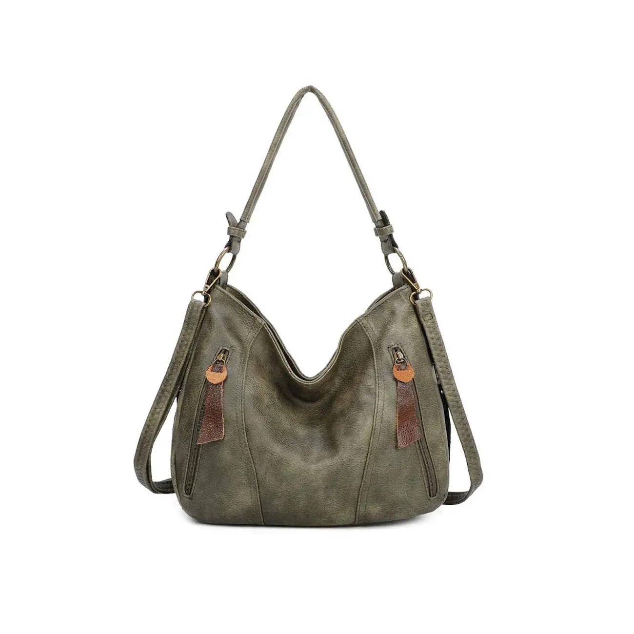 OBC Damen Tasche Shopper Hobo-Bag Schultertasche Leder Optik Umhängetasche Handtasche Crossover Reisetasche Beuteltasche Handtasche Exklusive Angebote