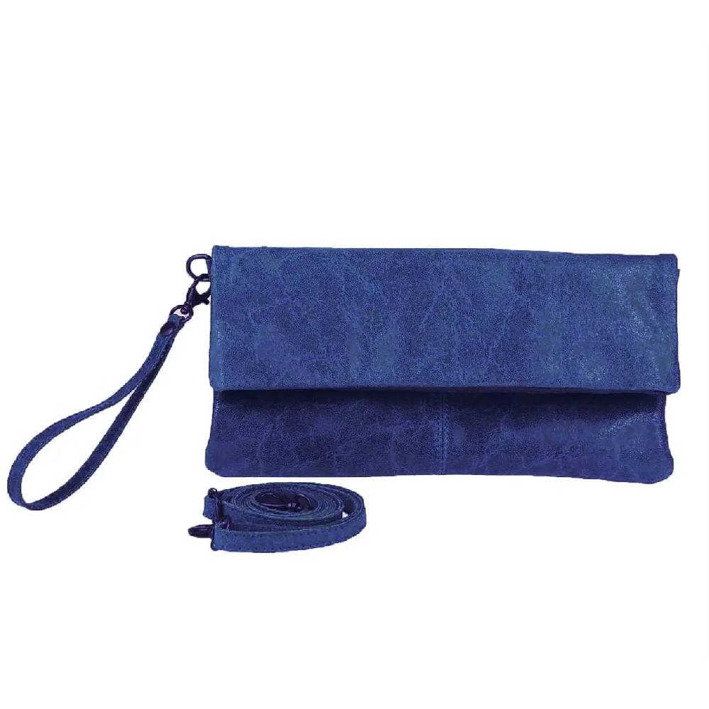 OBC Made in Italy Leder Damen Schultertasche Rindleder Vera Pelle Borsetta Tasche Clutch Schmucktasche Umhängetasche Tägliche Deals