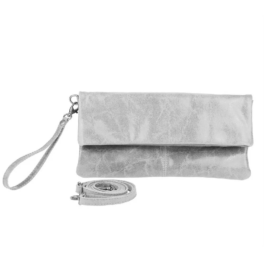 OBC Made in Italy Leder Damen Schultertasche Rindleder Vera Pelle Borsetta Tasche Clutch Schmucktasche Umhängetasche Tägliche Deals