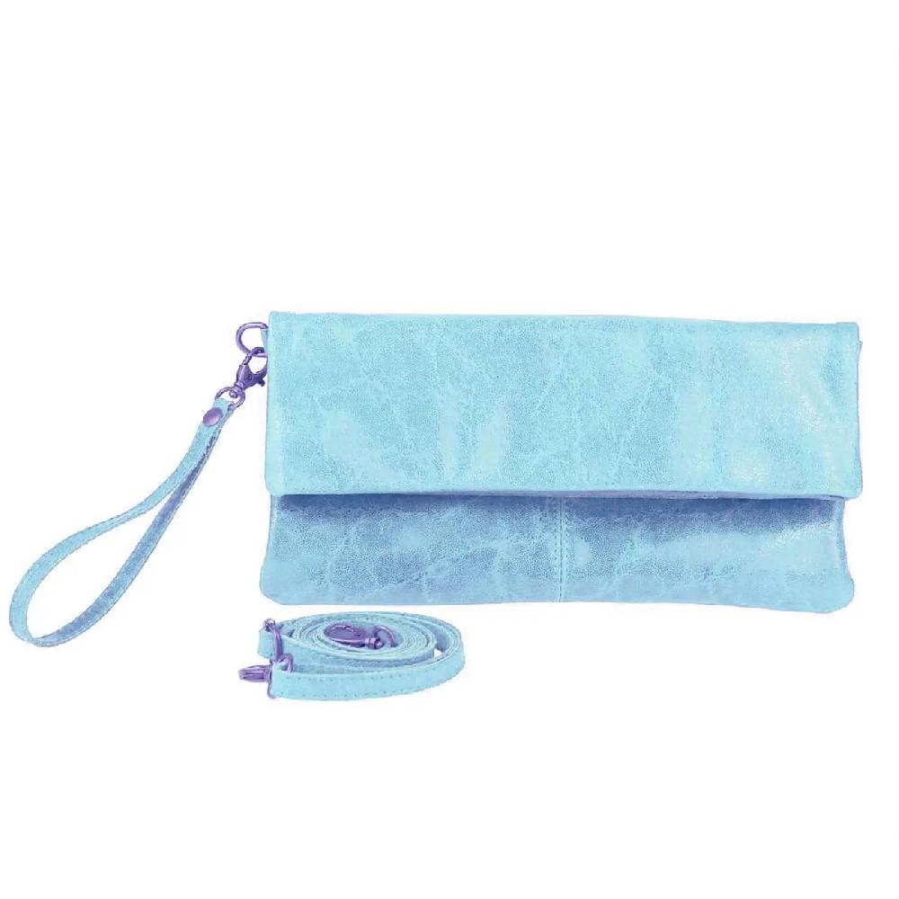 OBC Made in Italy Leder Damen Schultertasche Rindleder Vera Pelle Borsetta Tasche Clutch Schmucktasche Umhängetasche Tägliche Deals