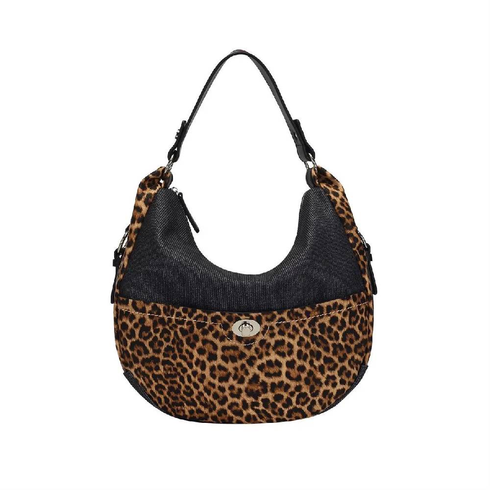 OBC DAMEN SHOPPER TASCHE HANDTASCHE Hobo Bag Kette Henkeltasche Schultertasche Umhängetasche Beuteltasche Leoparden Print Sonderangebote