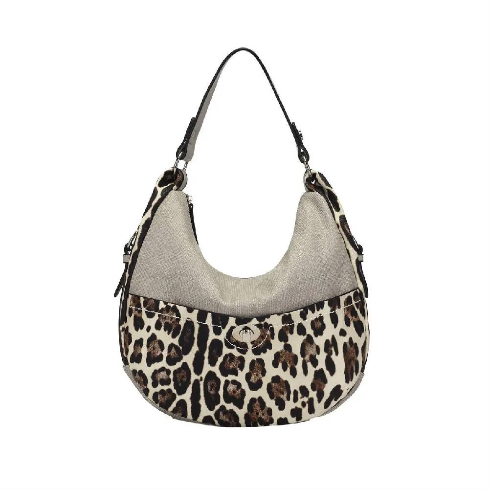 OBC DAMEN SHOPPER TASCHE HANDTASCHE Hobo Bag Kette Henkeltasche Schultertasche Umhängetasche Beuteltasche Leoparden Print Sonderangebote